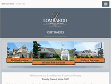 Tablet Screenshot of lombardofuneralhome.com